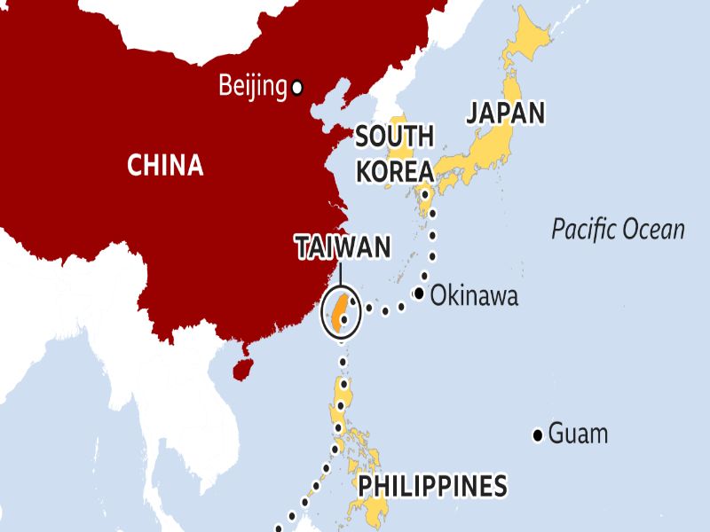 Bản đồ vị trí Đài Loan Bản đồ vị trí Đài Loan